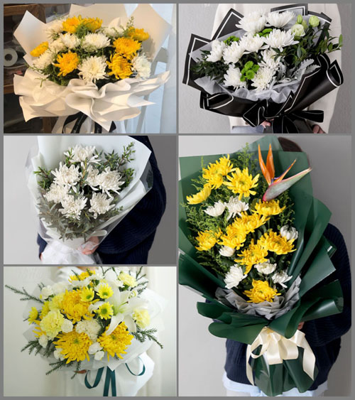 湖南株洲醴陵市白兔潭镇白事花束代送
